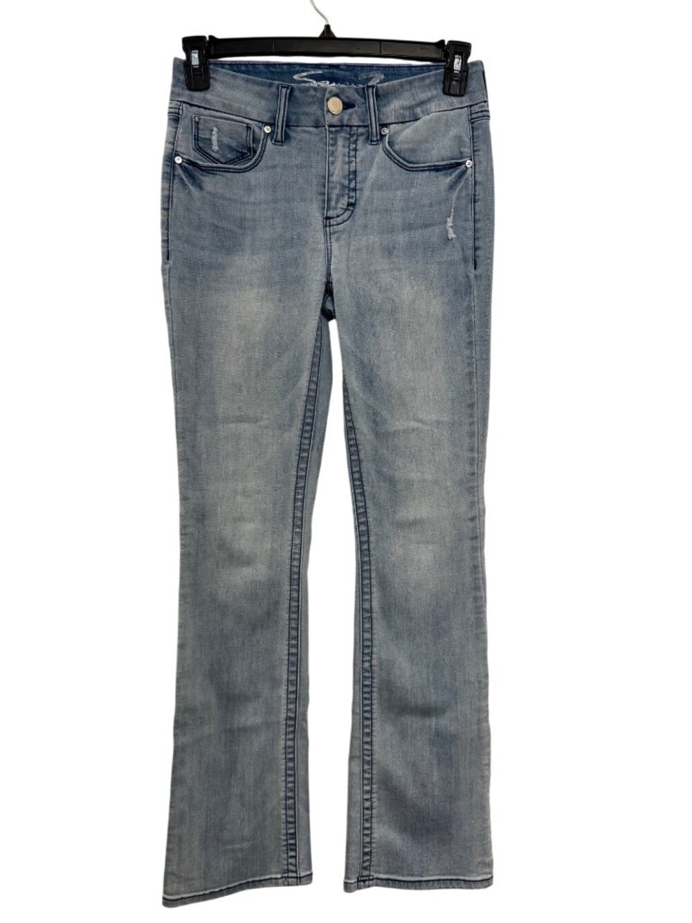 Seven7 Womens Bootcut Light Wash Denim Jeans Size 4 Distress Detailing